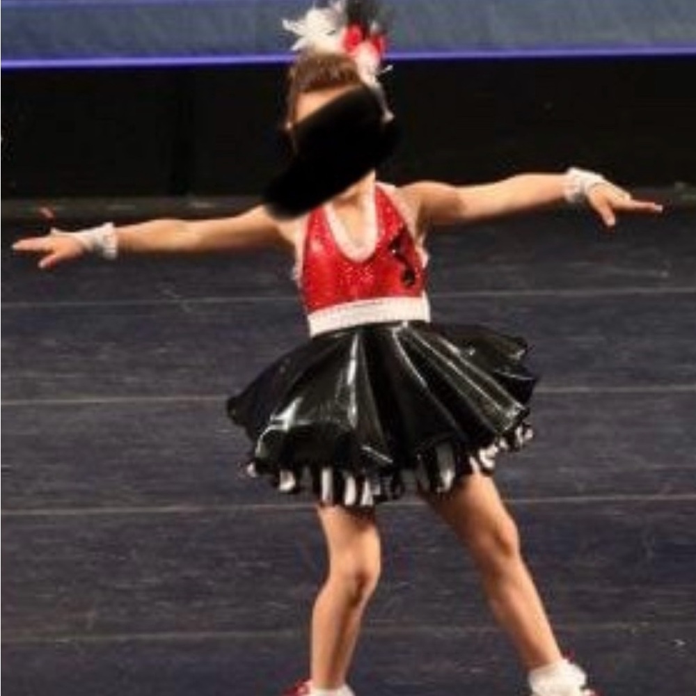 Red, Black & White Tap Dance Costume - child